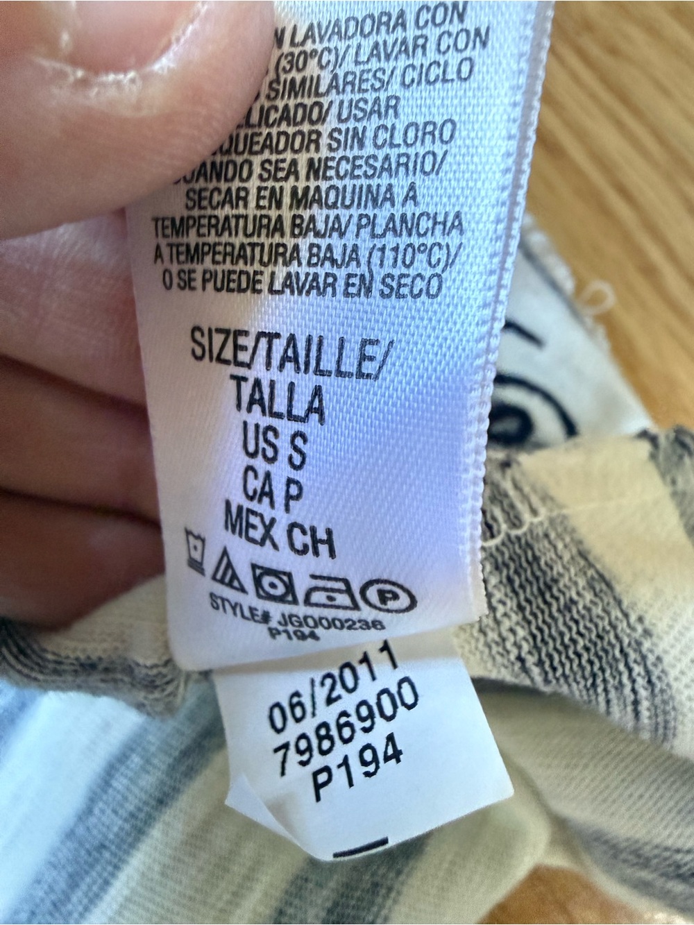 Juicy Couture Striped Cotton Mini Dress Navy White Size S 2011 - Picture 4 of 7